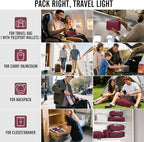 Veken 10 Set Packing Cubes for Travel Essential, Suitcase Organizer Bags in 4 Sizes, Carry-On Luggage Accessories with Large Laundry & Hanging Toiletry Bag, Must-Have for Airplane, Road Trip & Camping