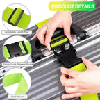 Luggage Straps for Suitcases TSA Approved, Travel Belt Suitcase Belt, Suitcase Straps TSA Approved, Luggage Belt Strap TSA Approved, Travel Straps for Luggage, Luggage Band Bag Straps 4 Pack