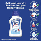 Lysol Disinfectant Laundry Sanitizer & Scent Booster, Detergent Additive, Color Safe Bleach Alternative, Odor Eliminator, Kills Bacteria & Viruses, Crisp Linen Scent, 41 Fl Oz Liquid (Pack of 2)