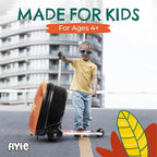 FLYTE Scooter Suitcase Folding Kids Luggage – Frazer the Fox, 18 Inch Hardshell, Ride On with Wheels, 2-in-1, 25 Litre Capacity