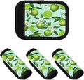4 Pack Lime Luggage Handle Wrap, Detachable Luggage Tag, Neoprene Suitcase Wrap with Comfort Grip & Bright Identifier for Suitcase, Travel Bag, Sports Bag