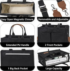 ZHMO Canvas Tote Bag for Women,Women's Bags Crossbody Bags Work Laptop Tote Bag Large Handbags Purse for Travel Nurse Teacher