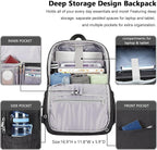 MAXTOP Deep Storage Laptop Backpack Business Anti-theft Backpacks[Water Resistant] College Computer Bookbag Fits 15 Inch Laptop Black