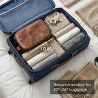Elviros Toiletry Bag for Men, Large Travel Shaving Dopp Kit Water-resistant Bathroom Toiletries Organizer PU Leather Cosmetic Bags Fathers Day Gift (Medium, Dark Brown)