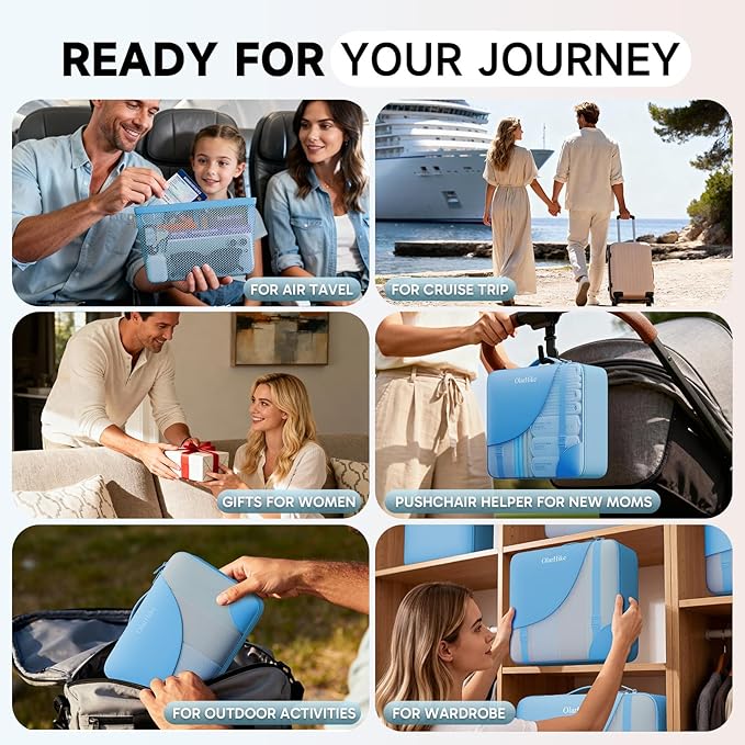 11 Set Packing Cubes for Travel, Gifts for Women Mom,Anti-Tearing Suitcase Organizer,OlarHike Vacation Essentials & Accessories for Cruise Ship