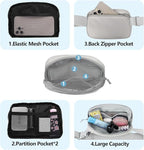 Fanny Pack Crossbody Bag for Women and Men, Belt Bag for Hiking Bum Bag with Adjustable Strap,Casual Cell Phone Pouch?Waist pack for Running Workout Sports Travel Light Grey