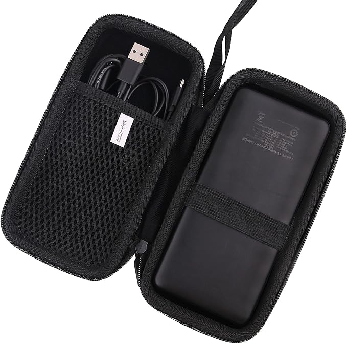 Hard EVA Carrying Case Compatible with Anker Portable Charger, 20,000mAh USB-C Power Bank/10,000 mAh Battery Pack with PowerIQ Charging (PowerCore Essential 20K PD) Charger storage box