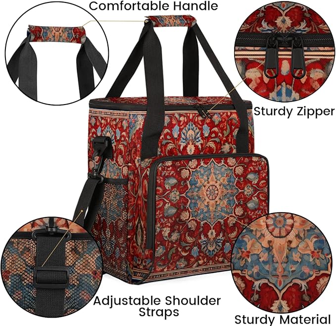 Coffee Maker Travel Bag Compatible with Keurig K-Mini, K-Mini Plus or Other Accessories, Portable Coffee Maker Case with Shoulder Strap for Travel(Bag Only)