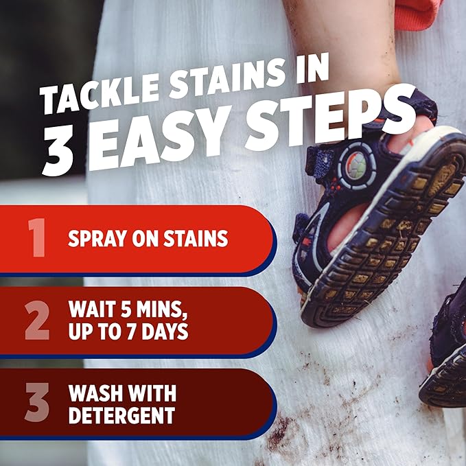 OxiClean Max Force Laundry Stain Remover Spray, Newborn & Baby Essentials, Travel & On-The-Go Stain Treater, 2 fl oz, 2PK
