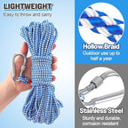 Water Floating Lifesaving Rope - Professional Throwing Pool Life Preserver Rope Line for Swimming Small Kayak Inflatable Boat