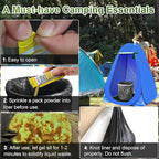 AOKE Portable Toilet Powder, 60 Pack Poo Gel Lavender scent for Camping Eco Absorbent Gel Liquid Waste Gelling and Deodorizing Powder, Emergency Toilet Waste Treatment for Outdoor Camping Hiking