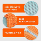 1PCS Shoes Washing Machine Bags, Laundry Shoe Bag for Washer and Dryer, Reusable and Durable Zipper Sneaker Shoe Washing Bag, Tennis Shoes Cleaning Bag for All Shoe Types (Orange)