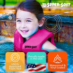 TRC Recreation Super Soft Child Life Jacket USCG Approved Vinyl Coated Foam Swim Vest for Kids Swimming Pool and Beach Gear