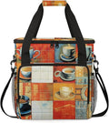 Coffee Maker Travel Bag Compatible with Keurig K-Mini or K-Mini Plus, Single Serve Coffee Brewer Carrying Case with Multiple Pockets for K-Cup Pods, Storage Bag With Shoulder Strap(Bag Only)