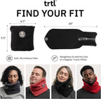 trtl Pillow - Scientifically Proven, Super Soft Neck Support Travel Pillow for Airplanes - Lightweight and Machine Washable - Ergonomic Design for Traveling on Flights, Cars, and Trains - Coral