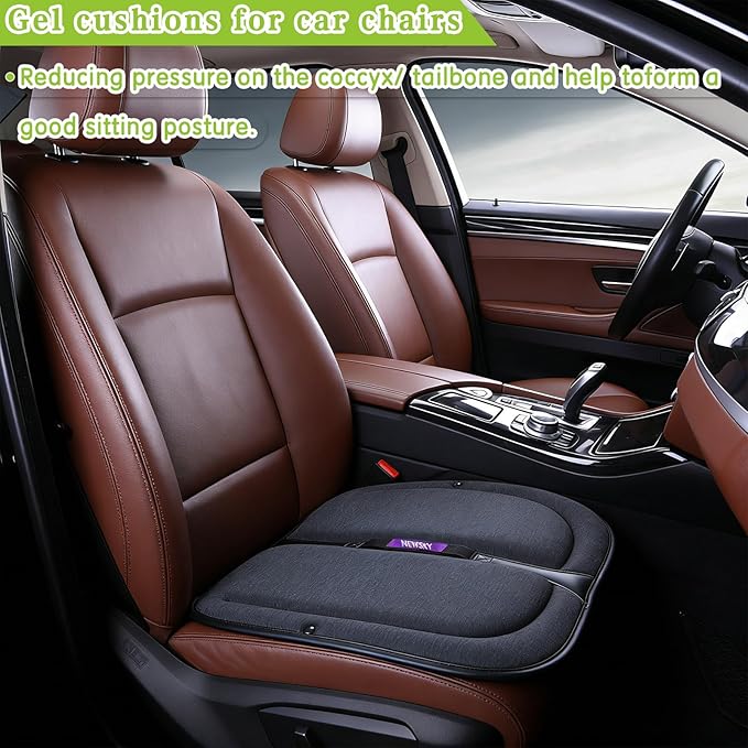 Gel Seat Cushion Orthopedic Lightweight Folding Seat Cushion for Car/Chair/Train/Airplane/Stadium Seat