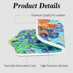 Luggage Tags for Suitcases, 2 Pack Cute PU Leather Luggage Tag TSA Approved with Stainless Steel Loop and Address Card Baggage Tag for Travel&Cruise Ships&Shipping Lrises, by Chelmon