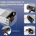New Upgraded DIY SMPS 110V 230V AC to DC 24V 20A 480W Power Supply Adapter,Converter Power Supply,DC 24V Voltage Transformer for Motor Pump CCTV 3D Printer Air Compressor Led (24V-20A-480W, 24V)