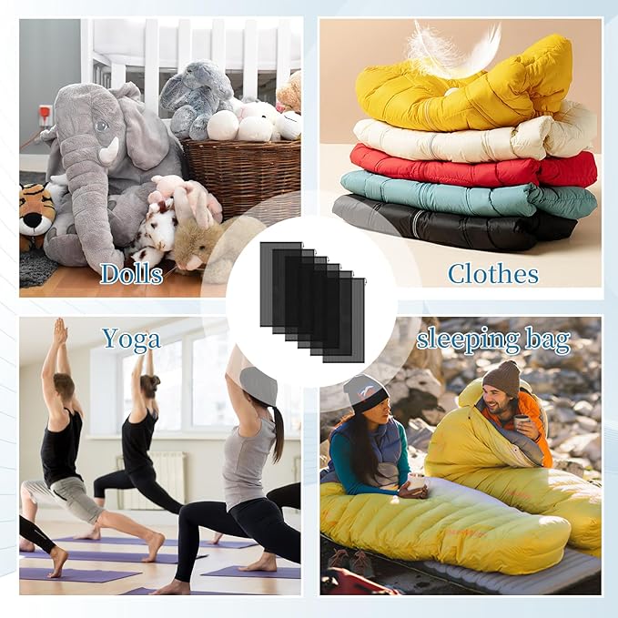 6PCS Black Mesh Bag Drawstring, 23 x 47 Inch Net Bag with Lock, Multipurpose Storage Bags for Gym, Laundry, Balls, Beach and Toys