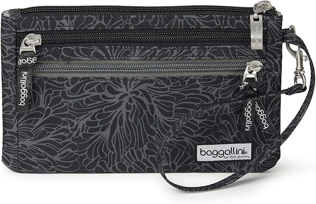 Baggallini Anti-theft RFID Currency Organizer 8"x4.25" Travel Accessory Passport Holder Money Belt Wallet w/Card Slots