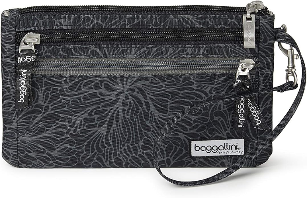 Baggallini Anti-theft RFID Currency Organizer 8"x4.25" Travel Accessory Passport Holder Money Belt Wallet w/Card Slots