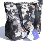 ESVAN Original Floral Tote Bag Large Shoulder Bag with Multi Pockets for Gym Travel Beach Daily Bags