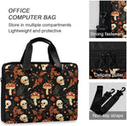 MNSRUU Laptop Bag for 15.6 inch Black Gothic Bats