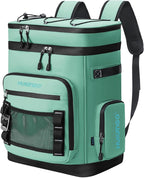 Hulongo Large Waterproof Insulated Cooler Backpack for Men & Women, Leak Proof Cooler Backpack for Camping, Beach, Fishing, Picnic, Travel, Outdoor, 30L, 48Cans