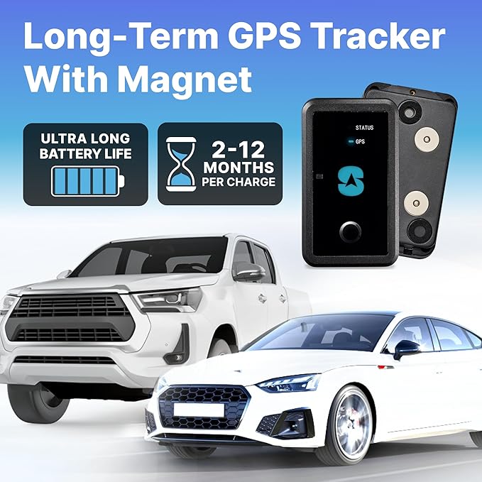 Spy Tec Atlas XL GPS Tracker w/Magnetic Mount | 12-Month Battery for Long-Term Tracking | Hidden Weatherproof GPS Tracker for Vehicles, Cars, Trailers, RV, Boats, Asset Tracking | Subscription Needed