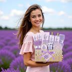 Mothers Day Gifts for Women, Spa Kit, Self-Care Set, Spa Gifts for Women Bath and Body Lavender Honey Gift Set, Spa Gift Basket for Self Care, Relaxing Bath Sets, Grandma, Girlfriend, Sister