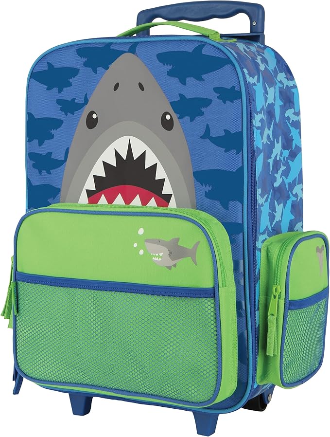 Stephen Joseph Kids Classic Rolling Luggage, Kids Luggage, Toddler Rolling Travel Carry On, Kids Suitcase with wheels,