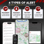 SafeTag Mini 4G - 4G LTE Rechargeable Mini GPS Tracker, Car, Van, Motorbike etc. 34-205 Countries, Real Time Tracking and Notifications, 7 Day Free Trial - Sim Included, 12 Month Warranty