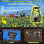 oceanengine Portable Toilet Bags Poo Gel Set, 8 Gallon Camping Toilet Bags with Portable Toilet Absorbent Gel, Compostable Portable Potty Bags for Camping Outdoor Hiking
