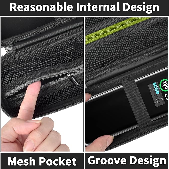 Case for Anker Prime Power Bank 27,650mAh 250W & 737 24000mAh – 3-Port Fast Charging Storage Holder – Portable Laptop/Car Charger Carry Box (Box Only)