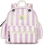 STEAMEDBUN Corduroy Toddler Backpack for Girls 2-4: Kids backpack for Boys Girls - 12 inch Preschool Kindergarten Backpacks - Stripe