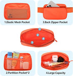 Fanny Pack Crossbody Bag for Women and Men, Belt Bag for Hiking Bum Bag with Adjustable Strap,Casual Cell Phone Pouch?Waist pack for Running Workout Sports Travel Orange