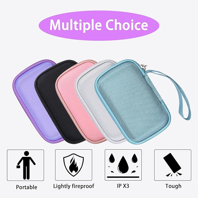 khanka Hard Case Replacement for Anker 3-in-1 Power Bank USB C Charger Block,10,000mAh 10k Portable Charger,Case only. (Purple)
