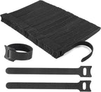 Nettbe Reusable Cable Ties, 210 PCS 6 Inches Adjustable Cord Straps Wire Organizer Cord Wrap and Hook Loop Cable Management