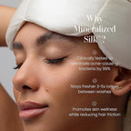 Nodpod Mineralized Silk Gentle Pressure Sleep Mask - Strap-Free, Light-Blocking Design for Sleep, Travel & Relaxation - Weighted Eye Pillow, Machine Washable (Pearl)
