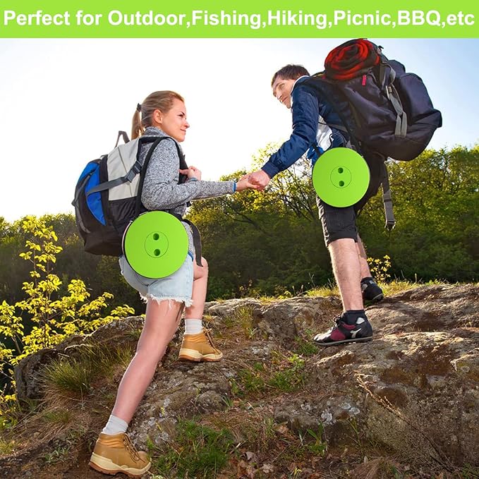 Fishboy Upgraded Collapsible Stool, 400lbs Max Weight, Lightweight But Sturdy, Portable Retractable Folding Telescoping Foldable Camping Stool for Adults Outdoor Fishing Hiking BBQ