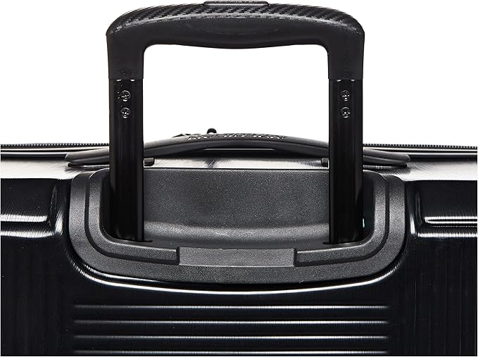 American Tourister Stratum XLT Expandable Hardside Luggage with Spinner Wheels, Jet Black, Checked-Large 28-Inch