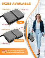 FASTMOMENT Airplane Seat Cushion Portable Travel Cushion for Comfort Foldable Stadium Pad with Breathable Fabric Seat Pad Perfect for Long Flights, Office, Bleacher, Camping