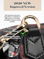 Black and White Checkered Crossbody Bag Bum Bag for Women,Spacious Checkered Purse Fanny Packs Belt Bag