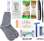 Homeless Care Package (5 Count) – Complete Hygiene Kits for Homeless Includes Food, Socks, First Aid and Personal Care Items – Ideal Homeless Blessing Bag for Outreach and Charity