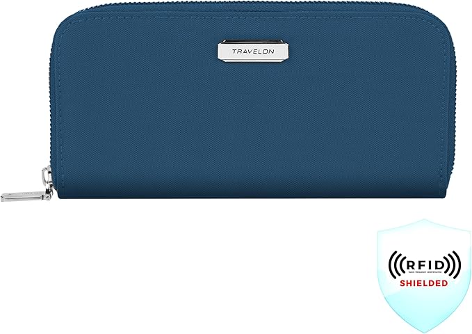Travelon RFID Blocking Single Zip Wallet