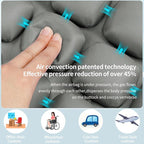 1Pcs Seat Cushion, Travel Cushion Airplane Seat - Inflatable Airplane Seat Cushion for Travel.Suitable for Long Distance Sedentary People to Use,Easy to Carry, 3D Inflatable Airbag is Ergonomic
