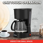 Aiwa 22 fl. oz. Compact Coffee Maker with Reusable Filter and Indicator Light