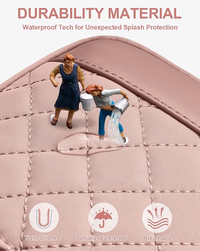 Capolo Sling Bag for Women Men Waterproof Crossbody Bags for Women Trendy Casual Fanny Pack with Convertible Shoulder Strap Chest Bag for Travel Hiking(Pink, Medium)