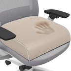 SweetSlubr Seat Cushion for Tailbone Pain Relief, Office Chair Cushion, Memory Foam Large Chair Cushion with Non-Slip Cover for Soft Support at Office Chair, Car Seat, Airplane Beige/2X-Large