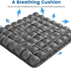 Travel Cushion, Airplane Seat Cushion for Long Flights, 56 Bubbles Portable Car Seat Cushions for Office Chair, Wheelchair, Camping, Home Living (Grey)
